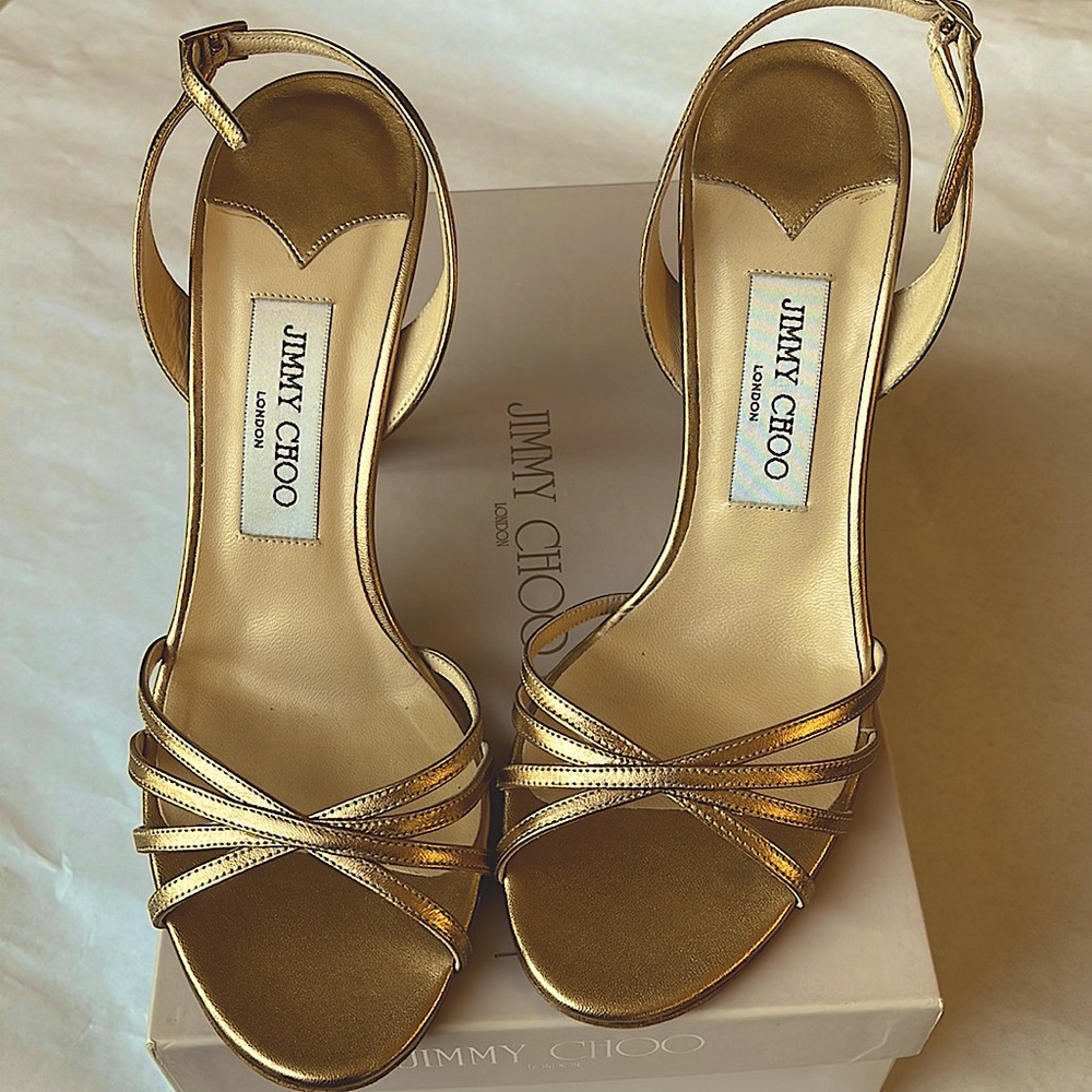 Womens gold sandal